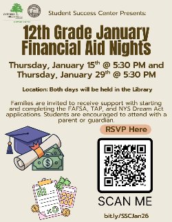 Financial Aid Night January 15, 2026 at 5:30 p.m.
